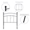 Flash Furniture Twin Size, Headboard, Decorative Metal HG-HB1706-T-GG - alternate 3